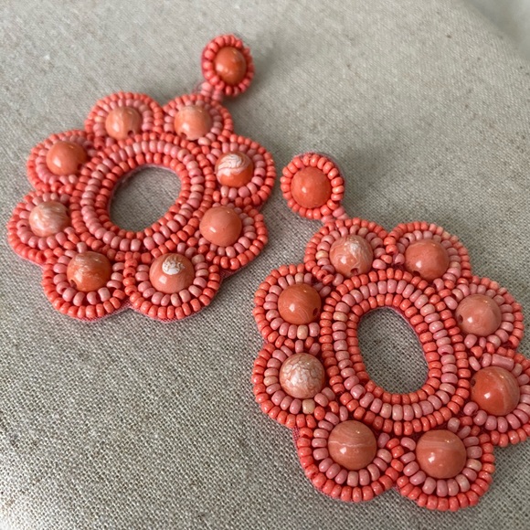 Stella & Dot Rose Statement Earrings - Picture 3 of 4